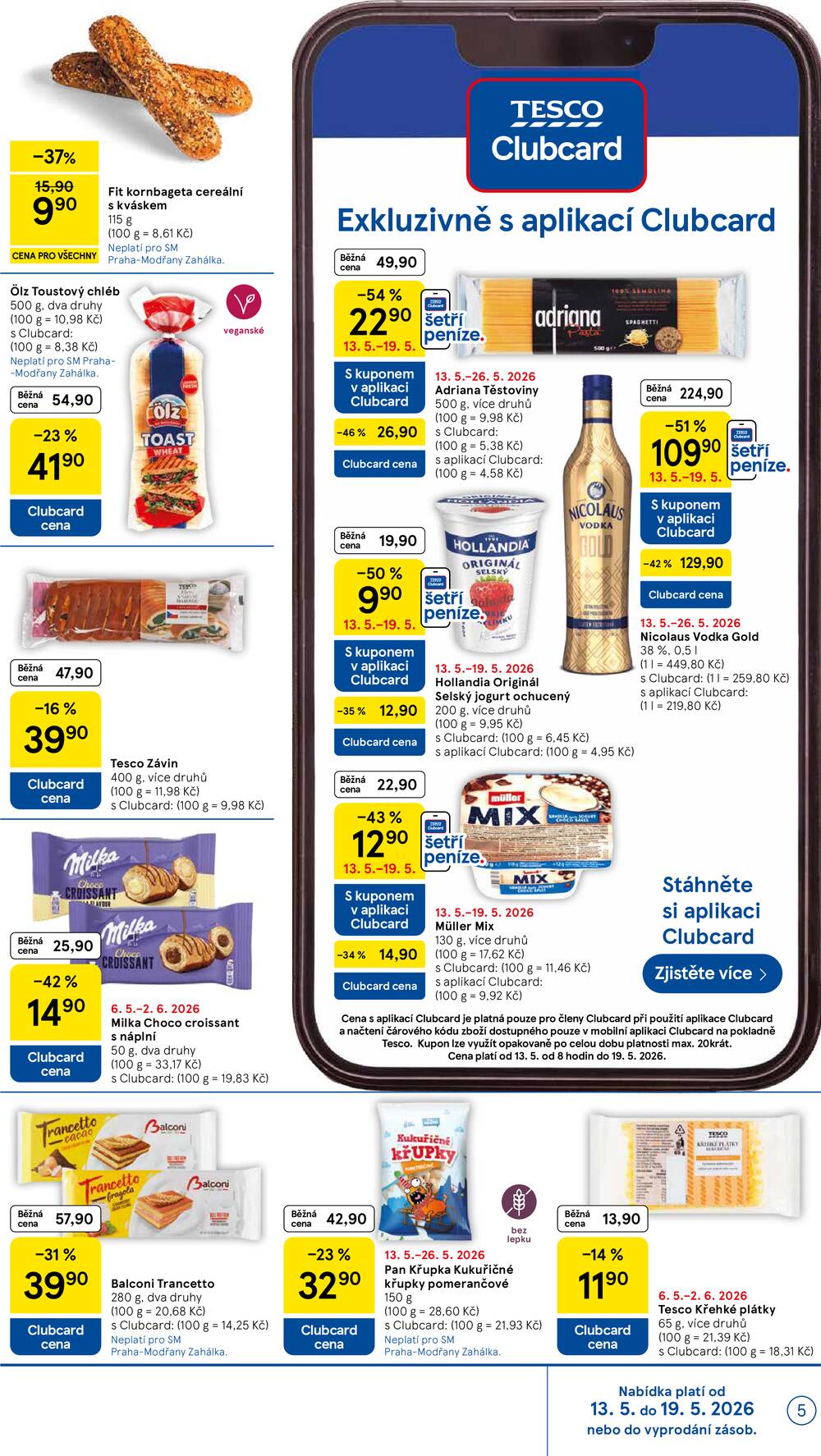 Tesco supermarkety od 13.5. do 19.5.2026
