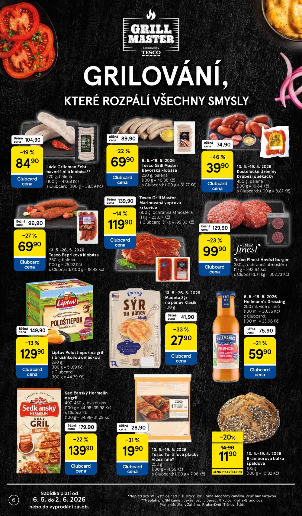 Tesco supermarkety od 13.5. do 19.5.2026