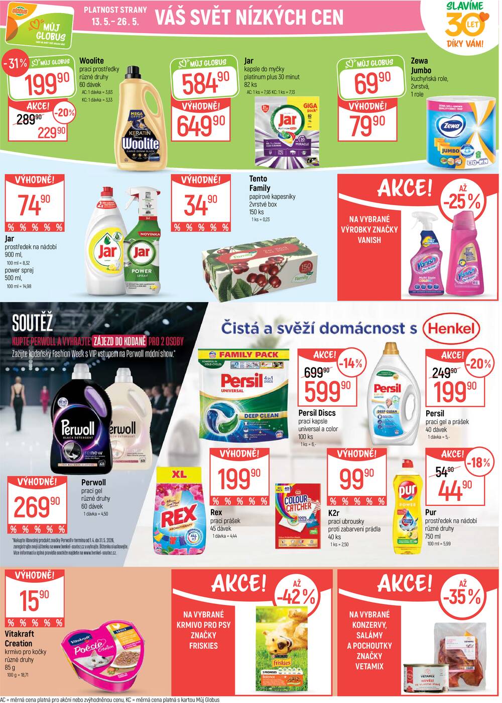 Akční leták Globus 13.5. - 19.5.2026 - Globus Praha - Centrum Černý Most