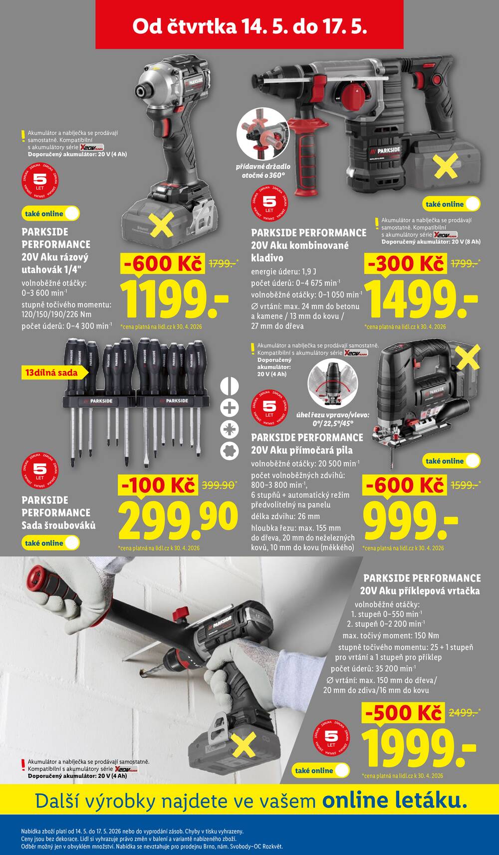 Lidl Čtvrtek od 14.5. do 17.5.2026