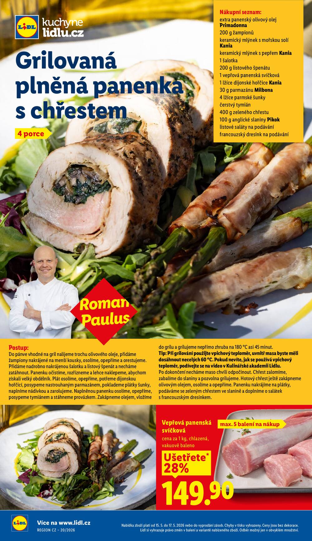 Lidl Čtvrtek od 14.5. do 17.5.2026