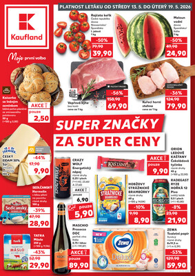 Leták Kaufland 13.5. - 19.5. - Kaufland - Prostějov (Olomoucká)