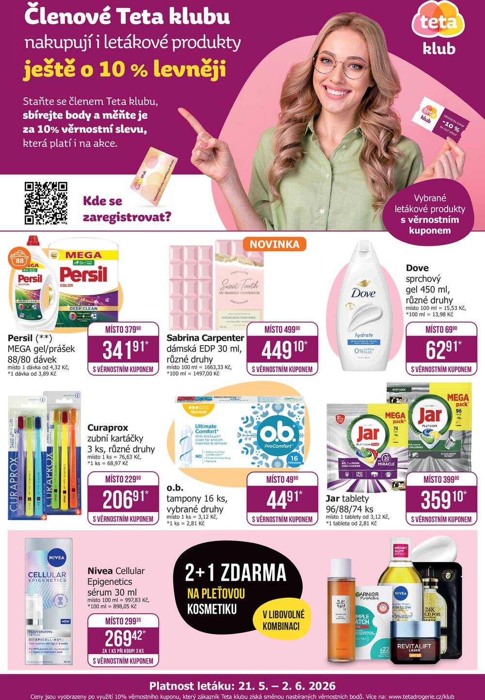 Leták Teta drogerie - Teta drogerie Teta klub od 21.5. do 2.6.2026 - strana 1 Leták Teta drogerie - Teta drogerie Teta klub od 21.5. do 2.6.2026 - strana 1