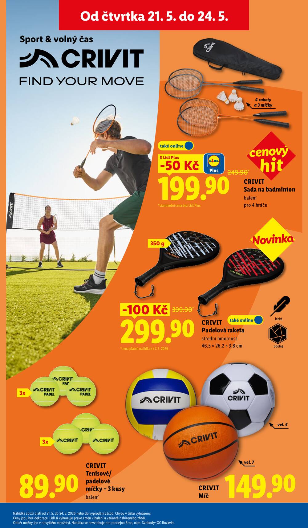Lidl Čtvrtek od 21.5. do 24.5.2026