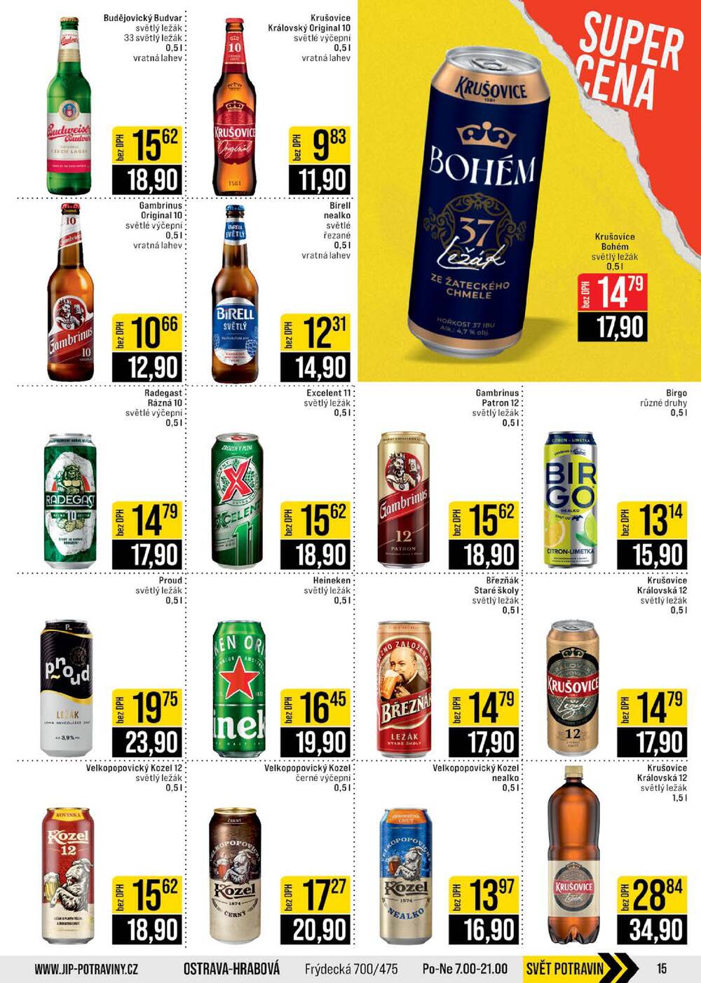 Leták JIP - JIP Cash & Carry Brno, Praha, Ostrava, Jilemnice, Pardubice, Ostrava, Karlovy Vary, Olomouc a Zlín od 20.5. do 26.5.2026 - strana 15