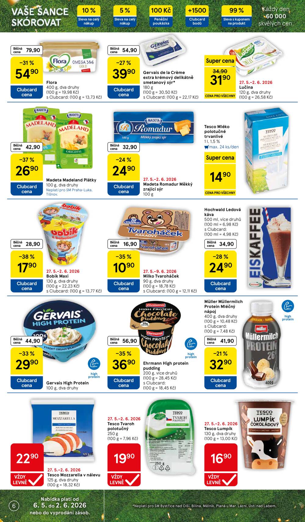 Tesco supermarkety od 27.5. do 2.6.2026