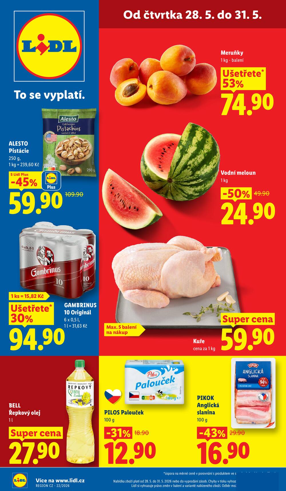 Leták Lidl - Lidl Čtvrtek od 28.5. do 31.5.2026 - strana 1