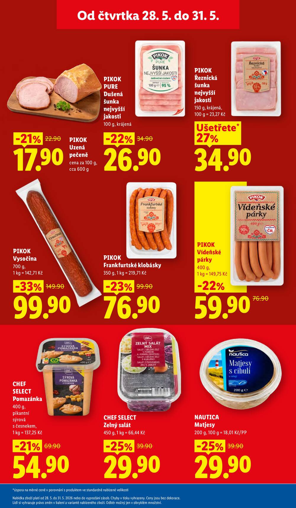 Lidl Čtvrtek od 28.5. do 31.5.2026