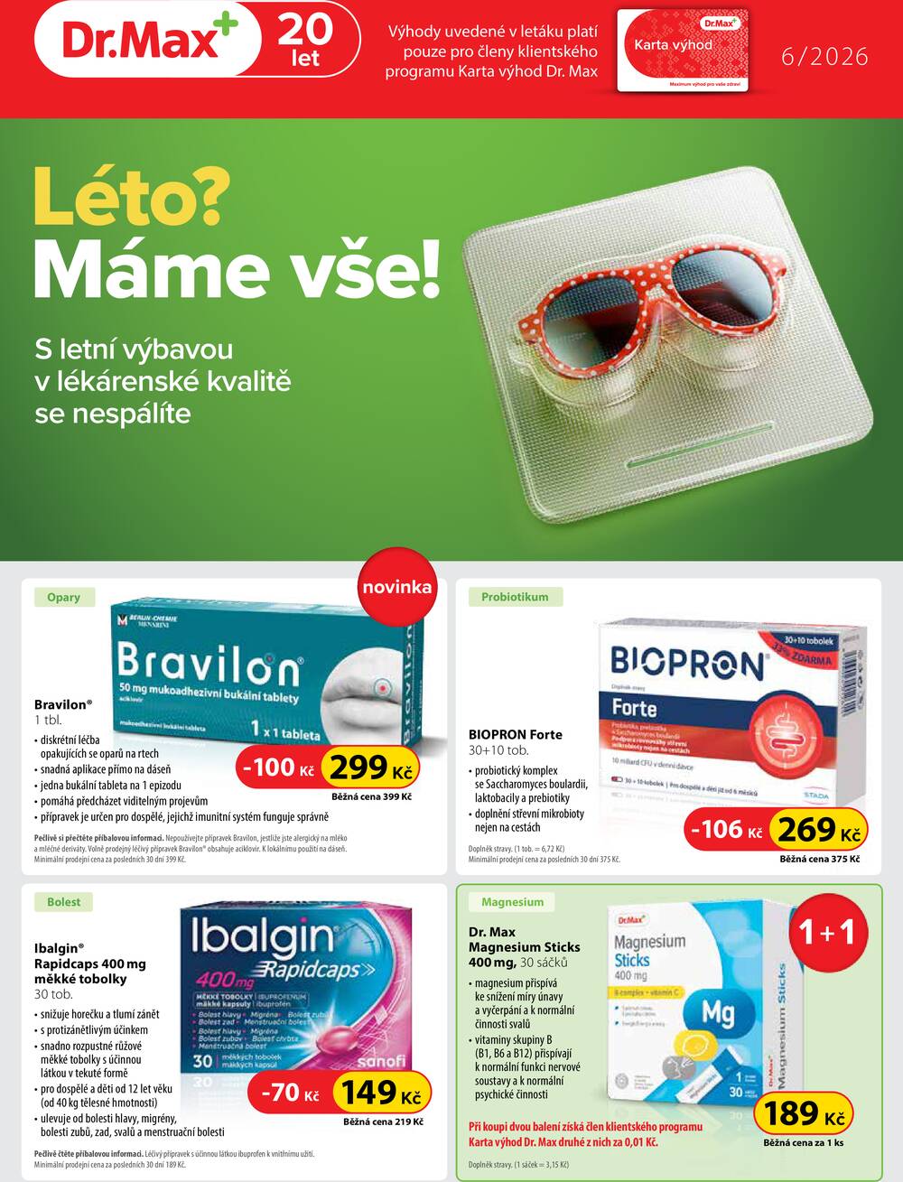 Leták Dr.Max - Dr.Max od 1.6. do 30.6.2026 - strana 1