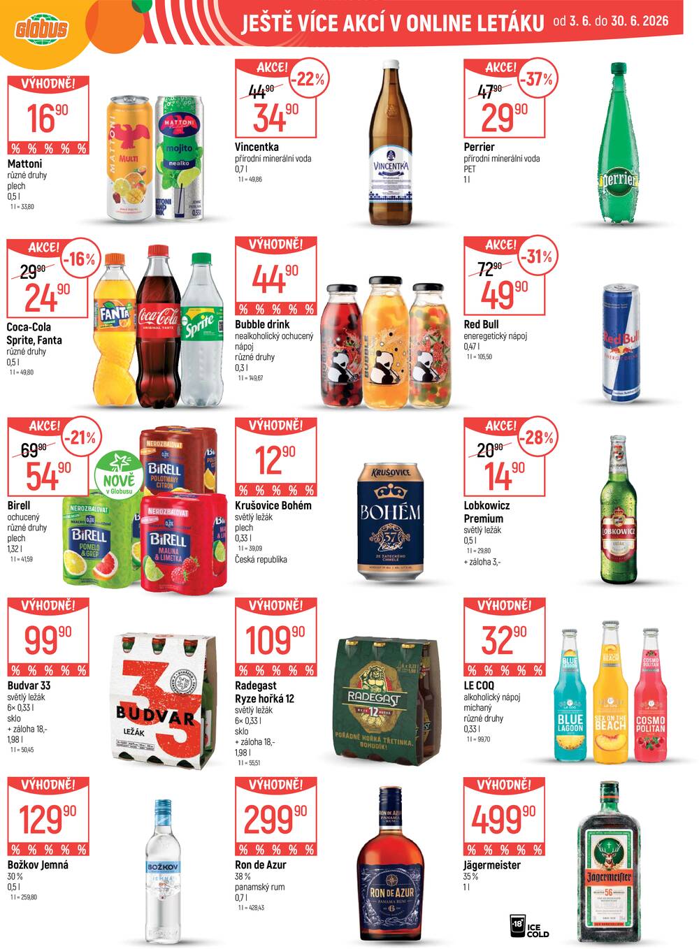 Akční leták Globus 3.6. - 9.6.2026 - Globus Liberec