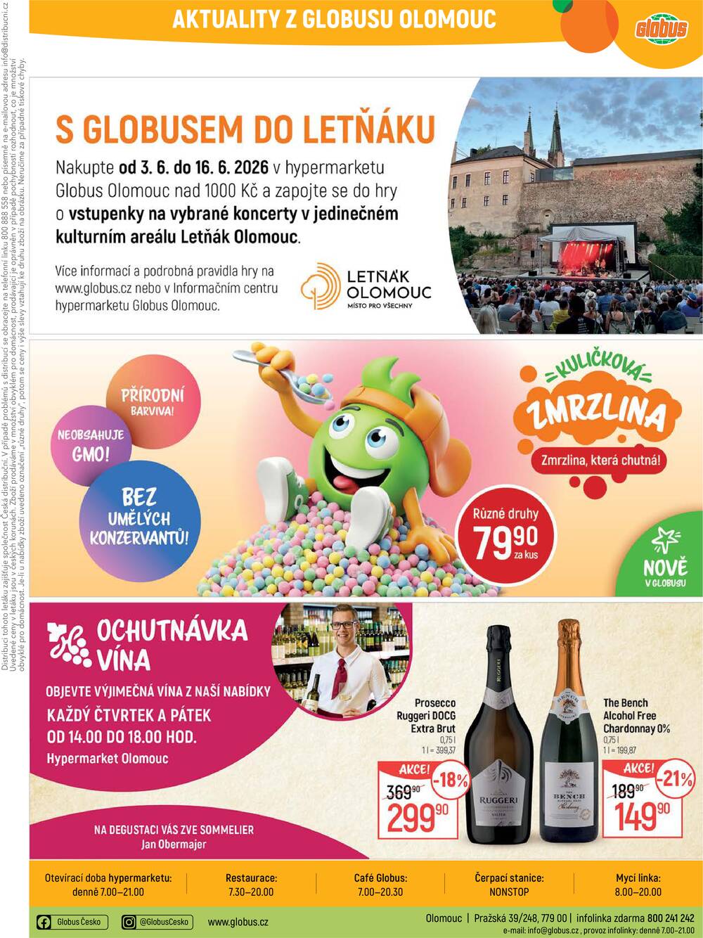 Akční leták Globus 3.6. - 9.6.2026 - Globus Olomouc