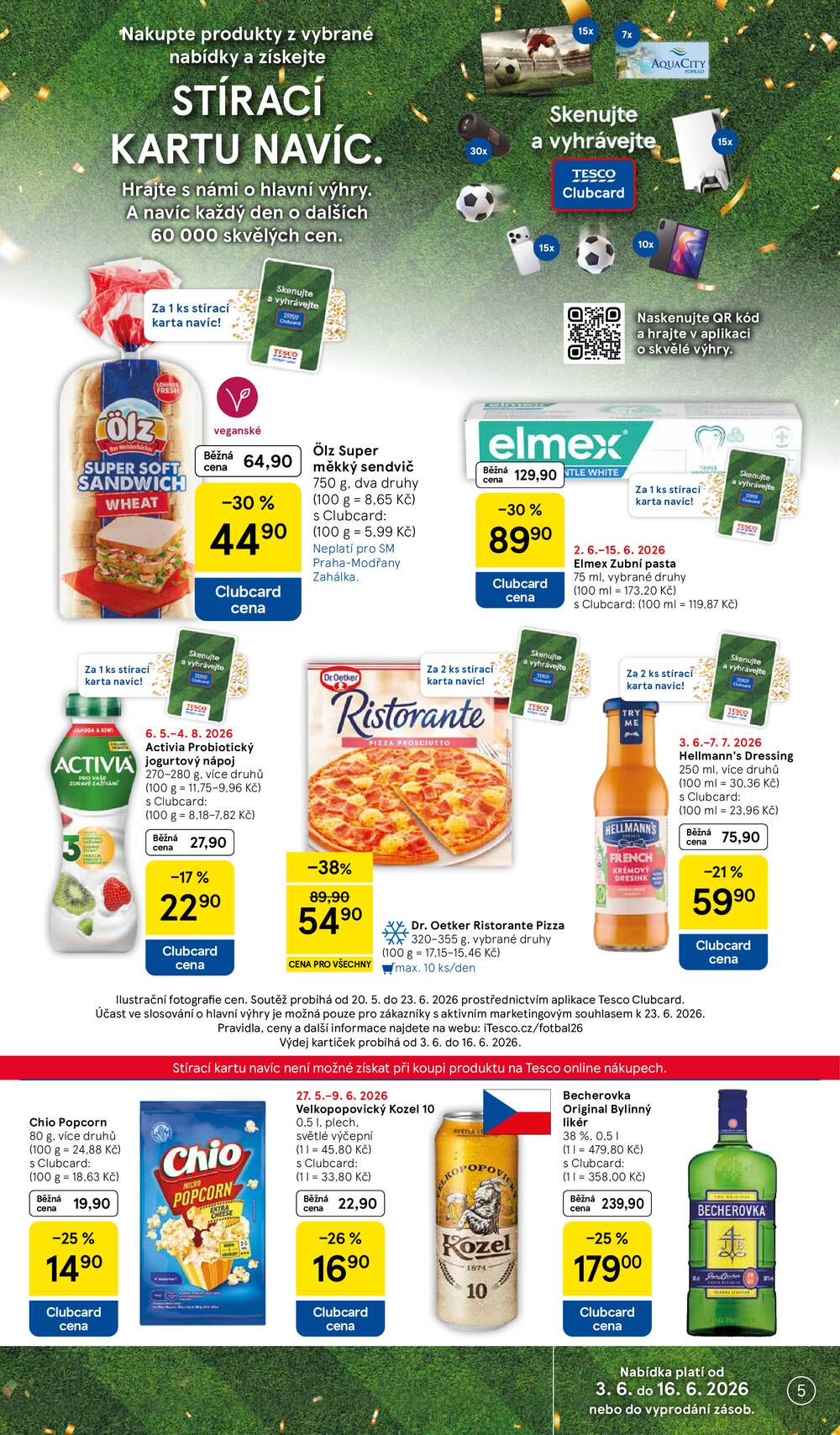 Tesco supermarkety od 3.6. do 9.6.2026