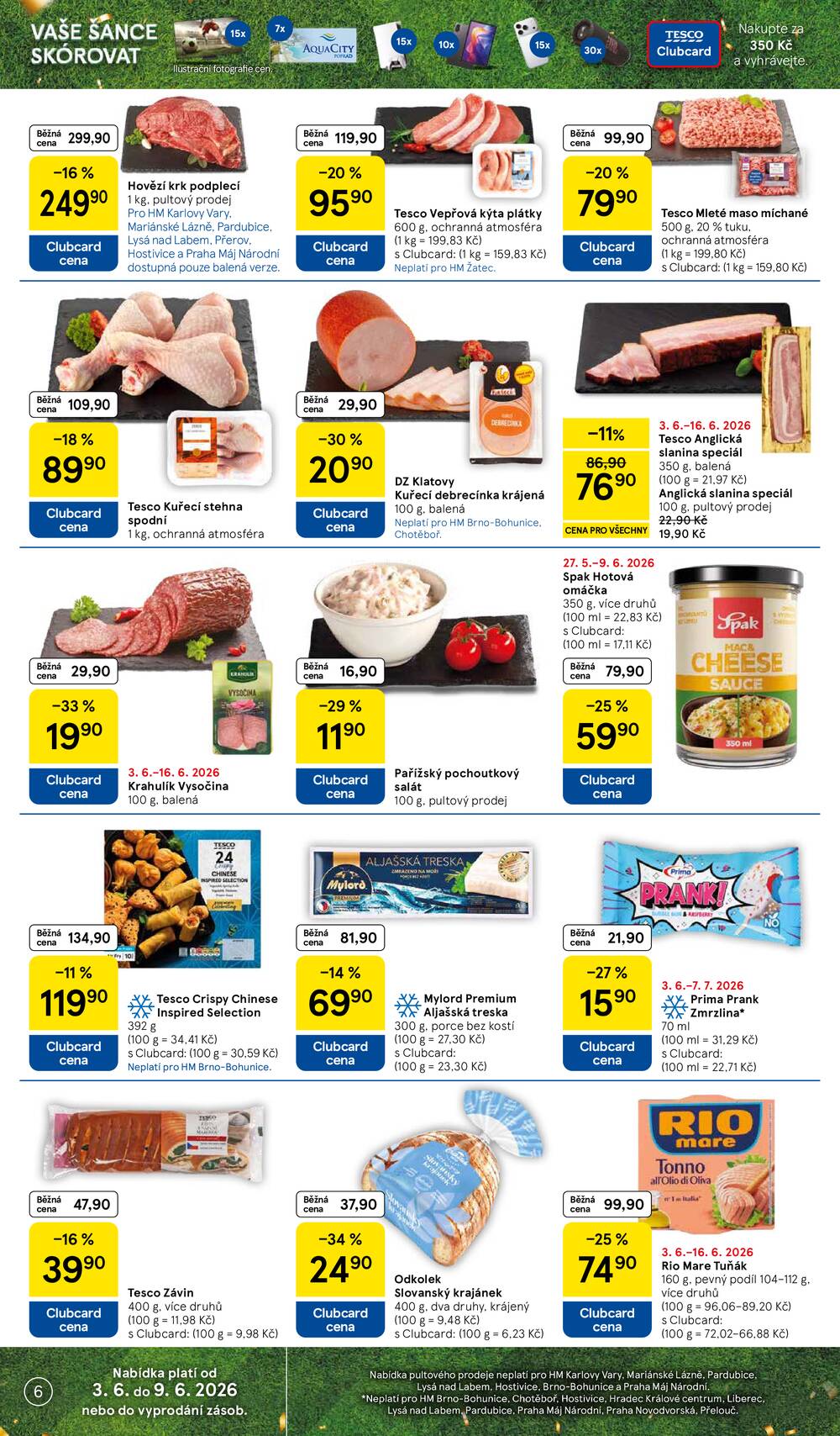 Tesco malé hypermarkety od 3.6. do 9.6.2026