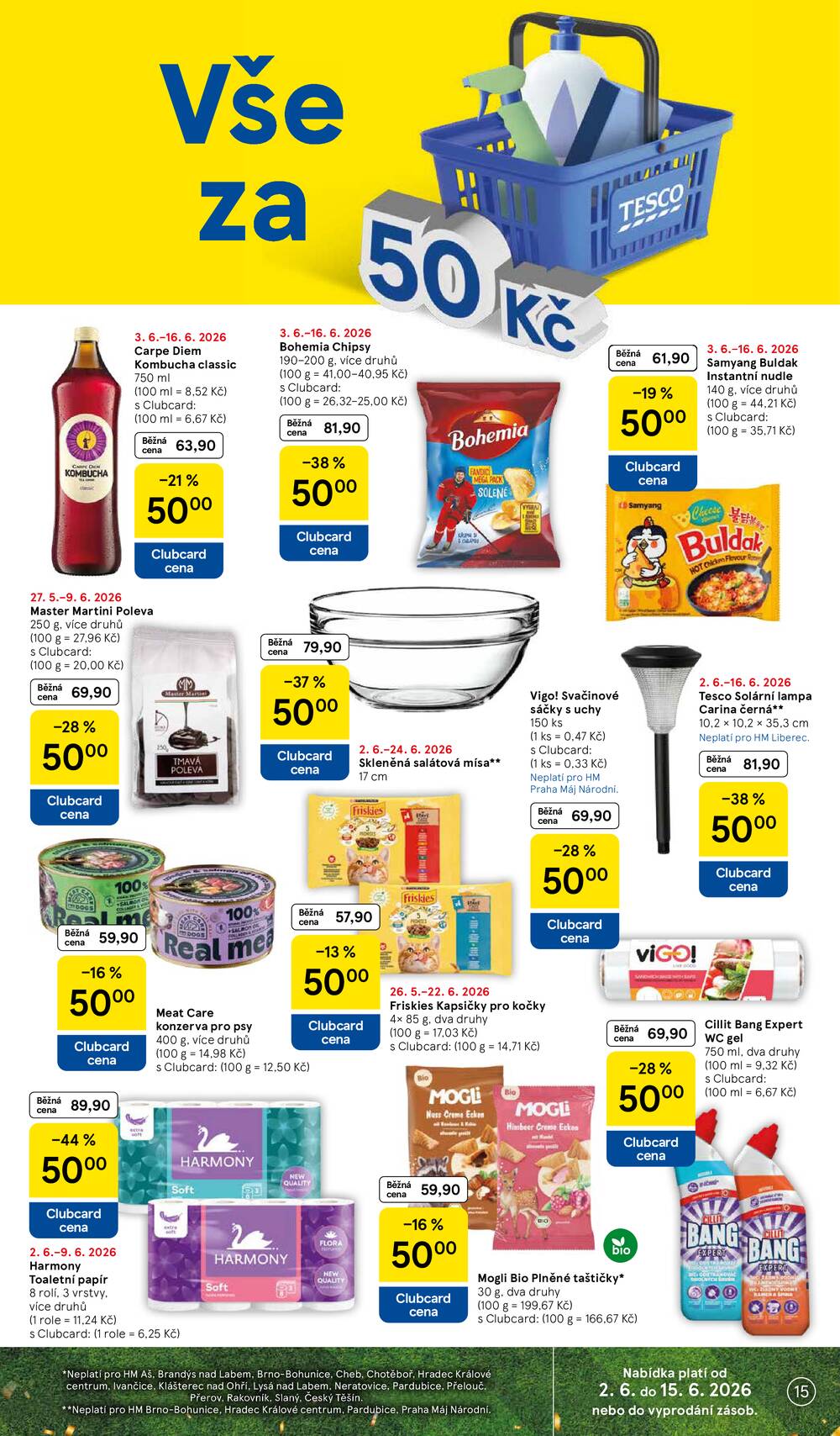 Tesco malé hypermarkety od 3.6. do 9.6.2026