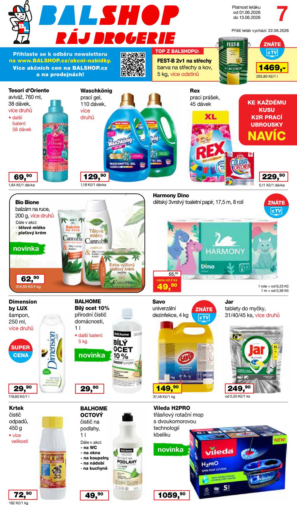 Ráj drogerie od 1.6. do 13.6.2026