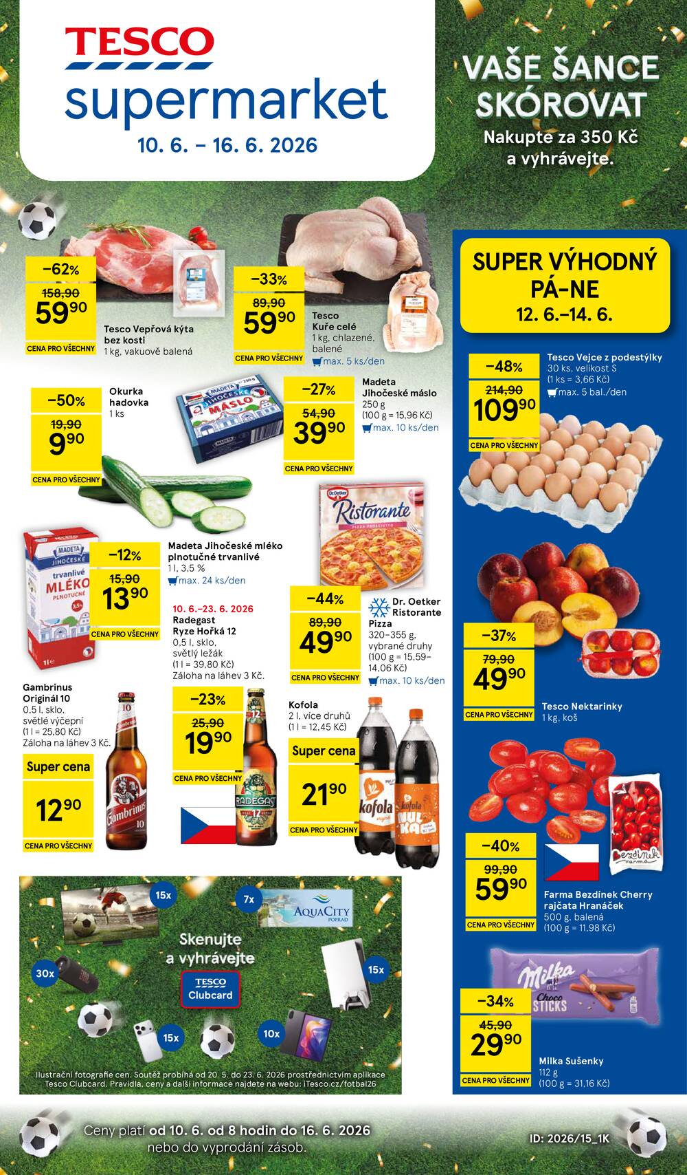 Tesco supermarkety od 10.6. do 16.6.2026