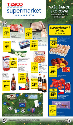 Leták Tesco supermarkety od 10.6. do 16.6.2026