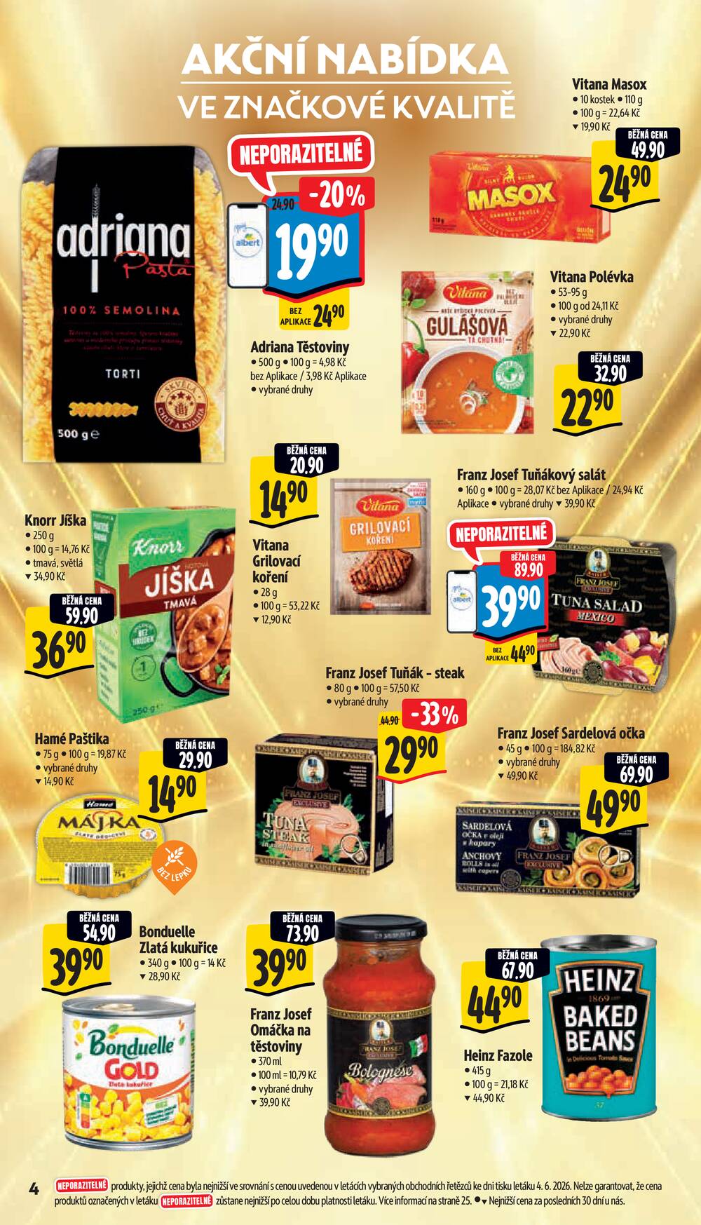 Leták Albert - Albert Supermarket od 10.6. do 16.6.2026 - strana 4