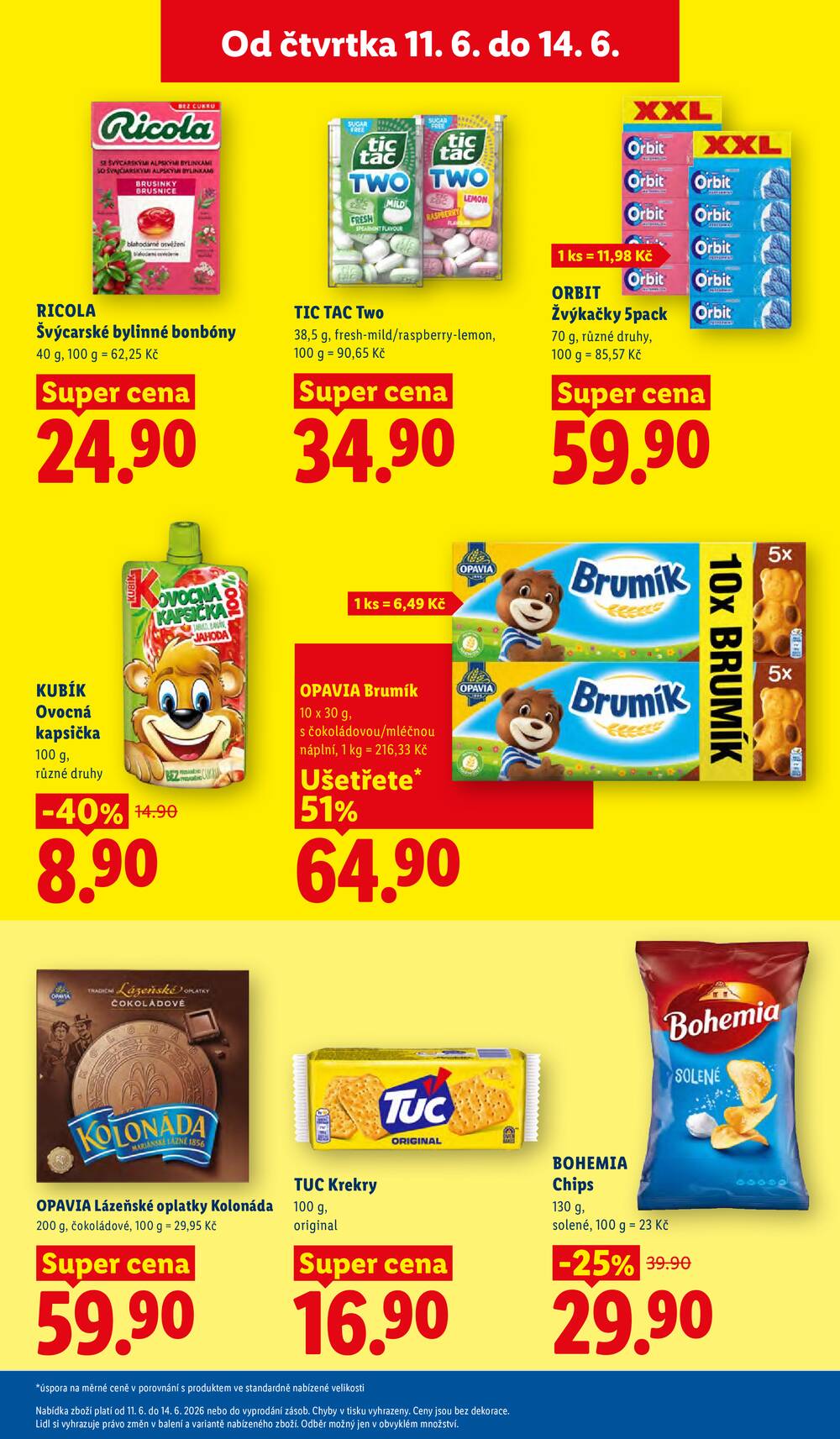 Lidl Čtvrtek od 11.6. do 14.6.2026