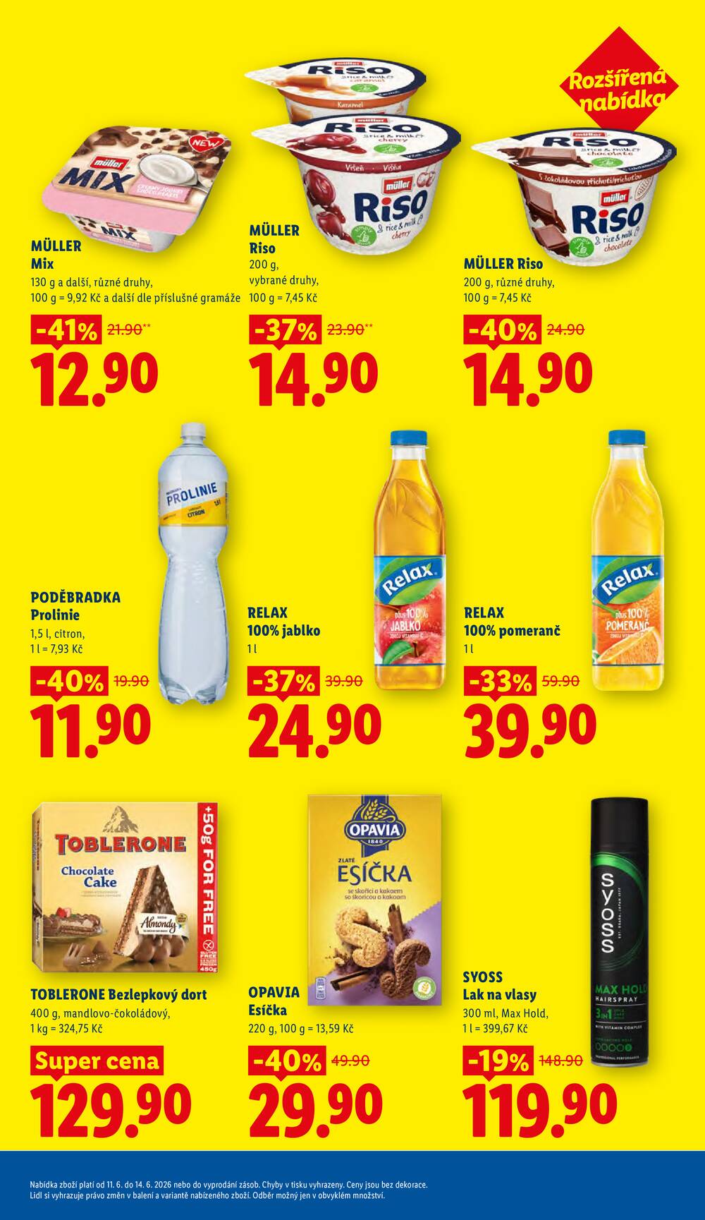 Lidl Čtvrtek od 11.6. do 14.6.2026