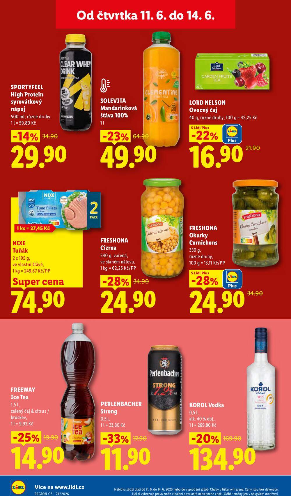 Lidl Čtvrtek od 11.6. do 14.6.2026