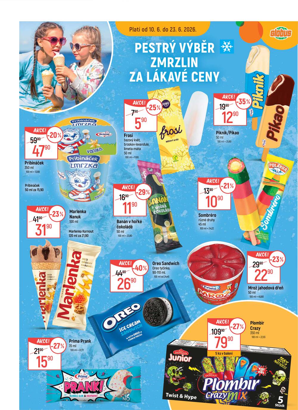 Akční leták Globus 10.6. - 16.6.2026 - Globus Olomouc