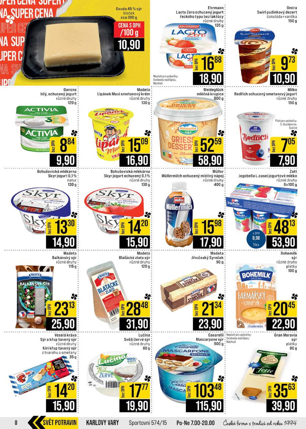 JIP Cash & Carry České Budějovice, Most, Náchod, Polička, Sušice a Svoboda nad Úpou od 10.6. do 16.6.2026