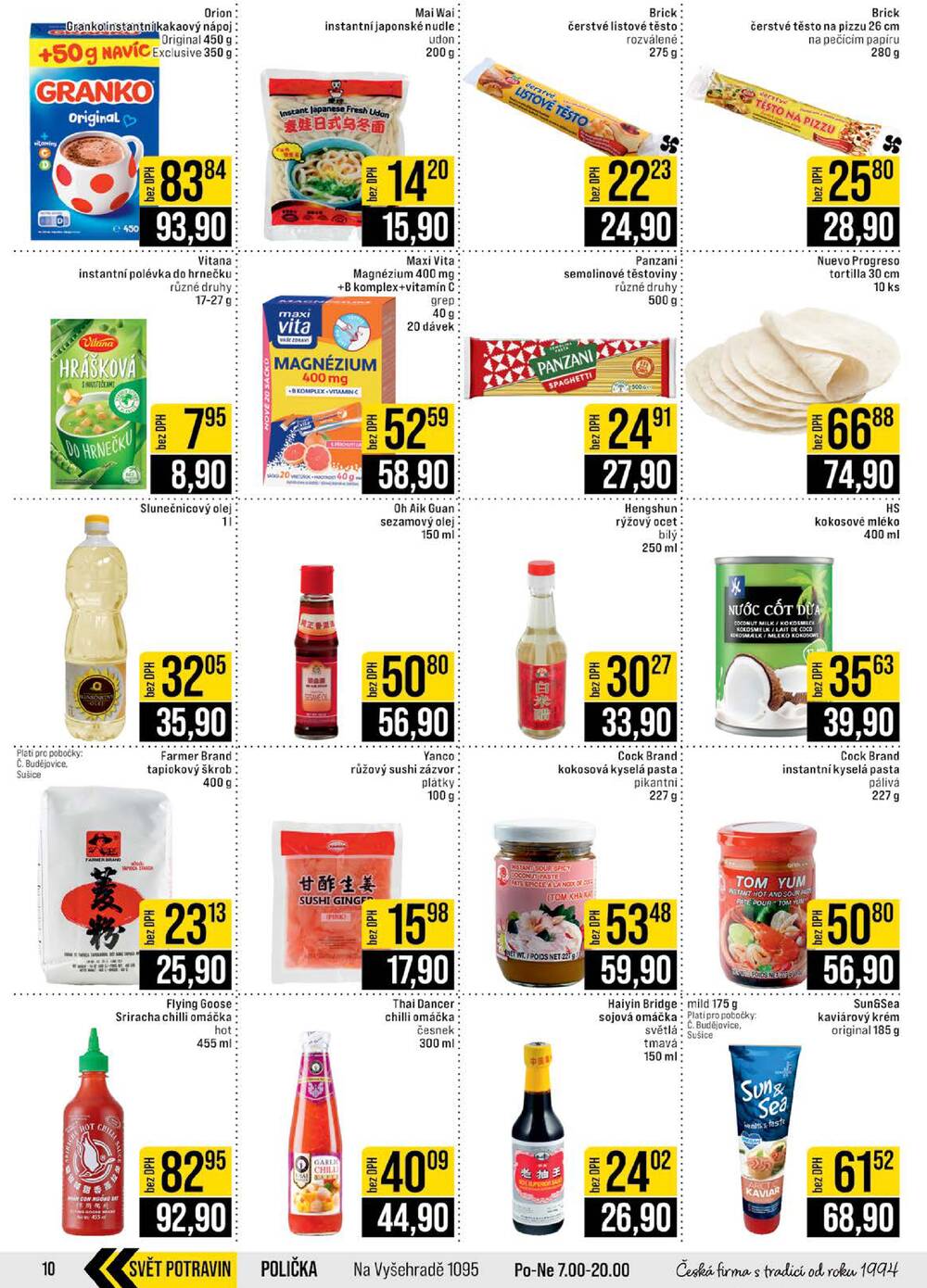 JIP Cash & Carry České Budějovice, Most, Náchod, Polička, Sušice a Svoboda nad Úpou od 10.6. do 16.6.2026