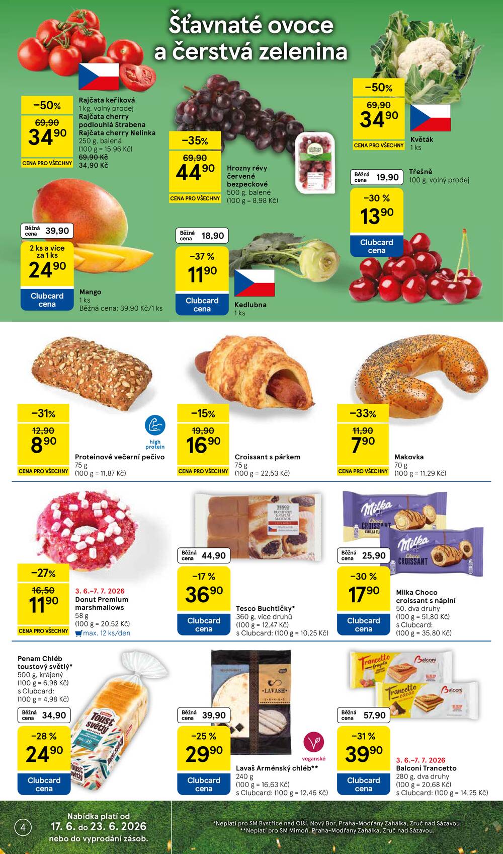 Tesco supermarkety od 17.6. do 23.6.2026