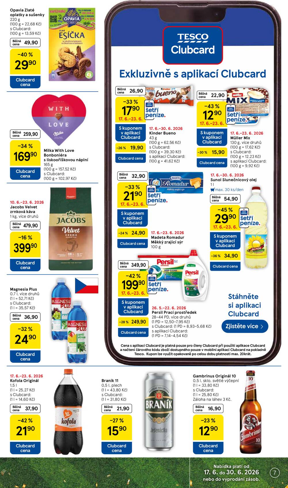 Tesco supermarkety od 17.6. do 23.6.2026
