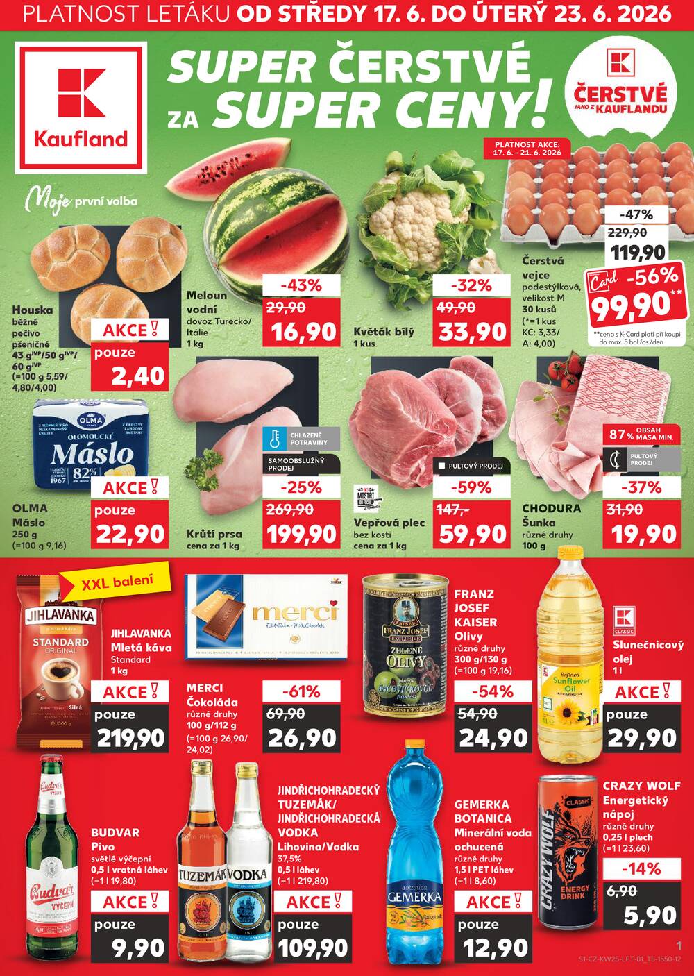 Kaufland 17.6. - 23.6. - Kaufland - Praha 6 (Podbaba)