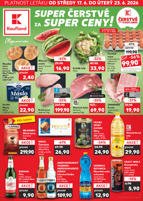 Leták Kaufland 17.6. - 23.6. - Kaufland - Pelhřimov