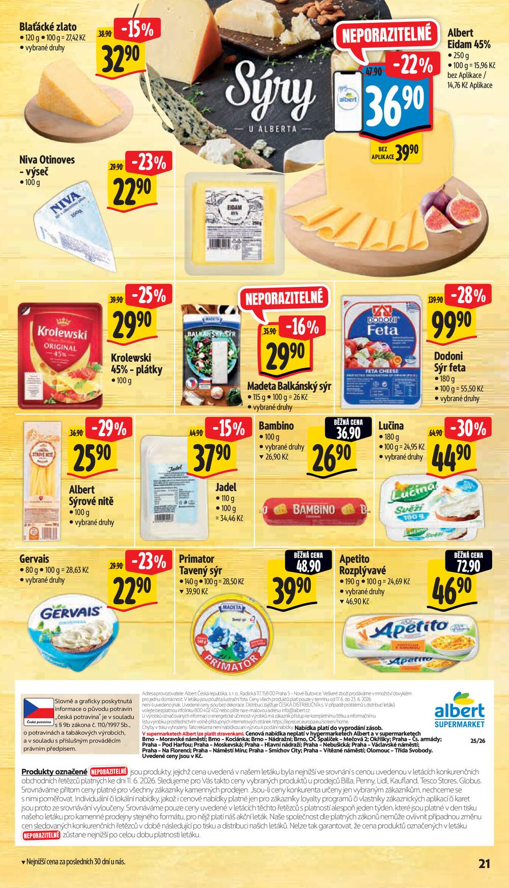 Leták Albert - Albert Supermarket od 17.6. do 23.6.2026 - strana 25