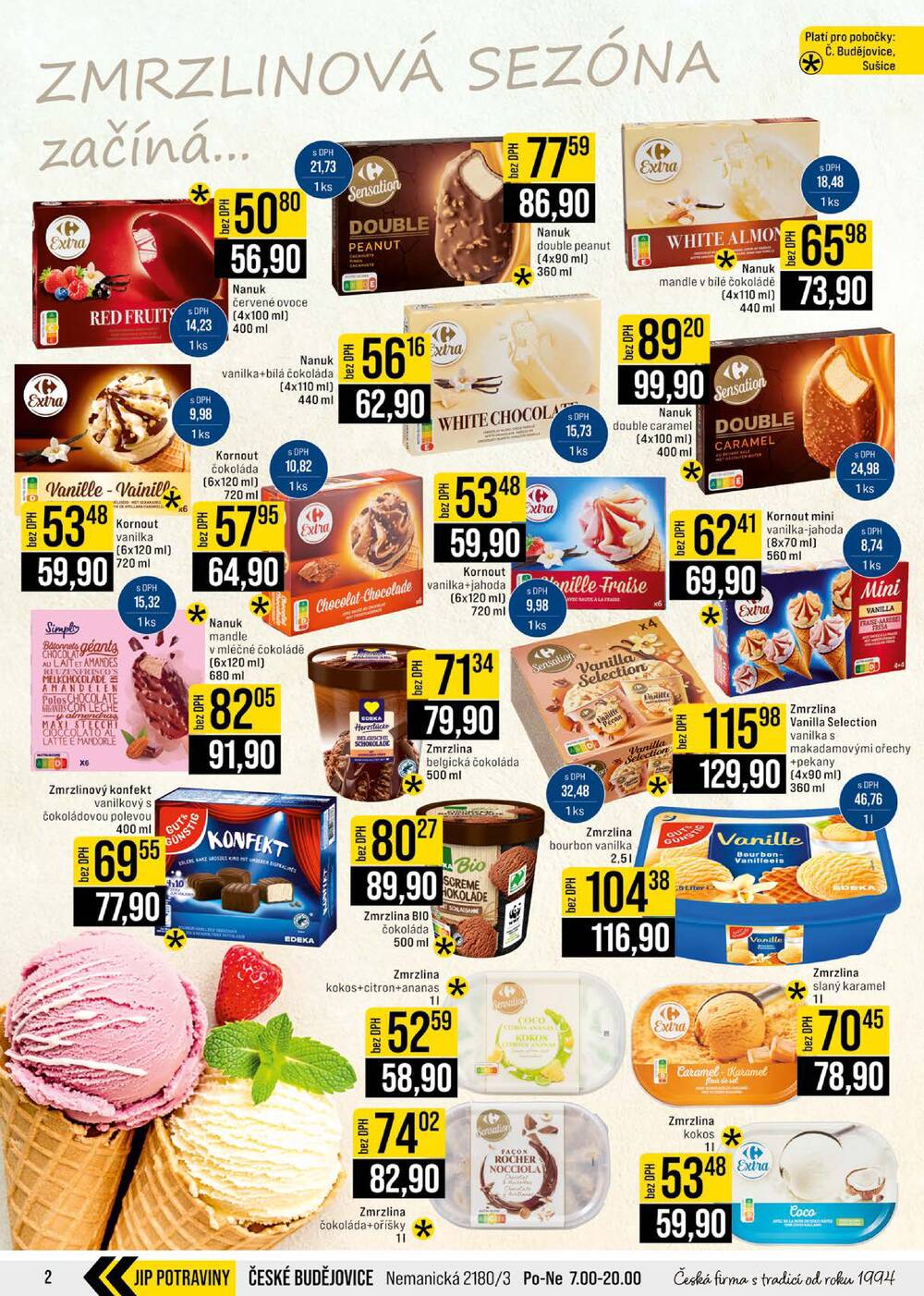 Leták JIP - JIP Cash & Carry České Budějovice, Most, Náchod, Polička, Sušice a Svoboda nad Úpou od 17.6. do 23.6.2026 - strana 2 Leták JIP - JIP Cash & Carry České Budějovice, Most, Náchod, Polička, Sušice a Svoboda nad Úpou od 17.6. do 23.6.2026 - strana 2