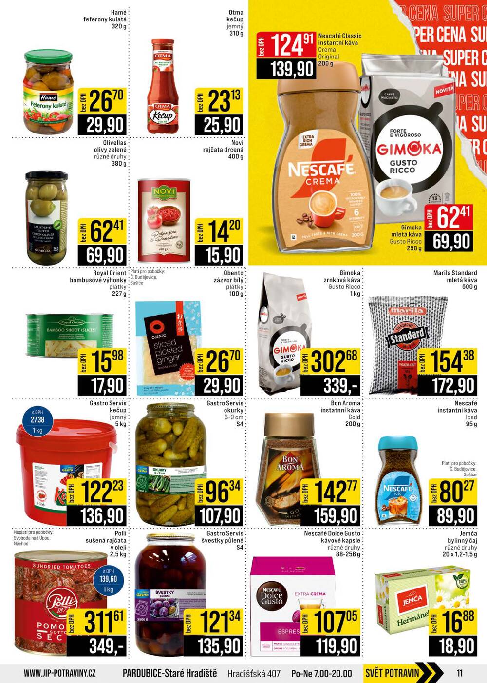 JIP Cash & Carry České Budějovice, Most, Náchod, Polička, Sušice a Svoboda nad Úpou od 17.6. do 23.6.2026