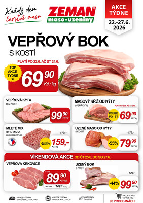 leták ZEMAN maso-uzeniny