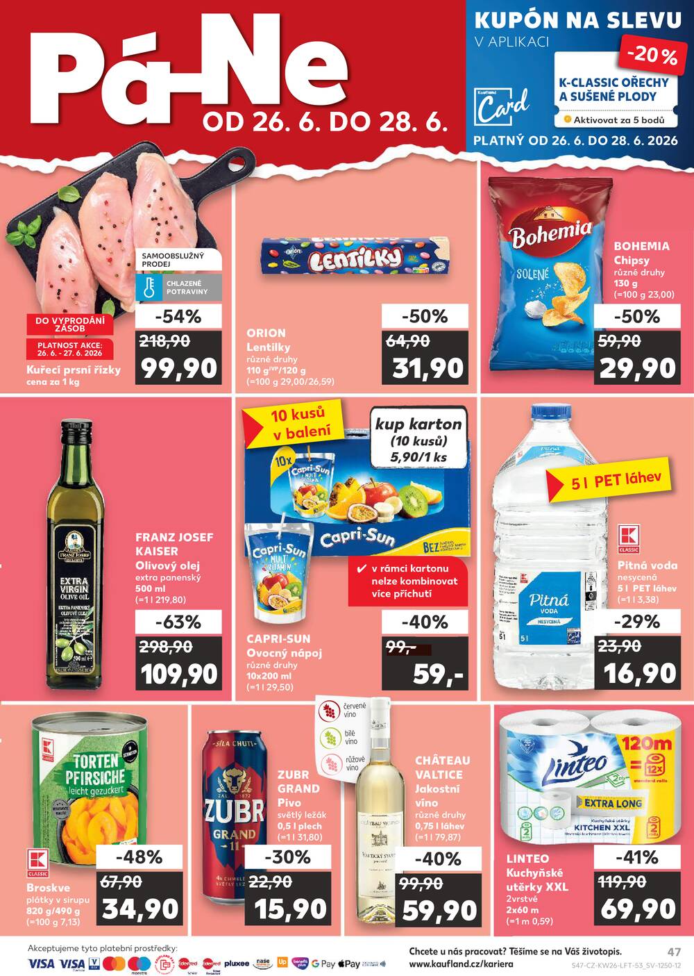 Leták Kaufland - Kaufland 24.6. - 30.6. - Kaufland - Třeboň - strana 47 Leták Kaufland - Kaufland 24.6. - 30.6. - Kaufland - Třeboň - strana 47