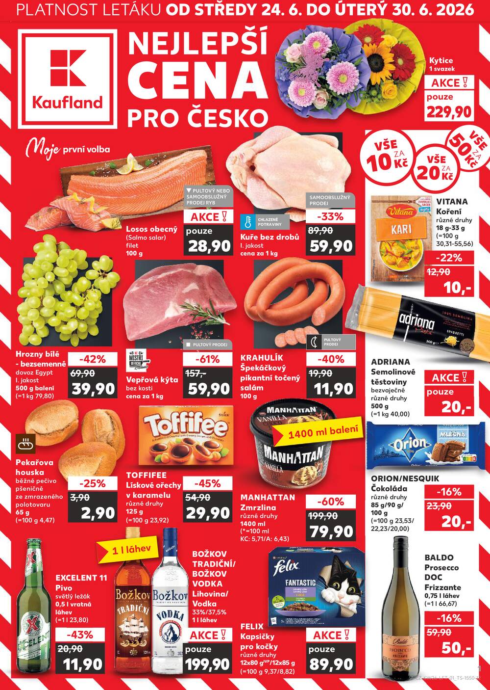 Leták Kaufland - Kaufland 24.6. - 30.6. - Kaufland - Strakonice - strana 1