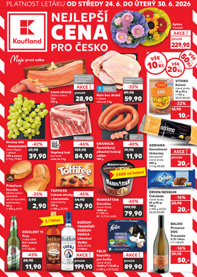 Leták Kaufland 24.6. - 30.6. - Kaufland - Pelhřimov
