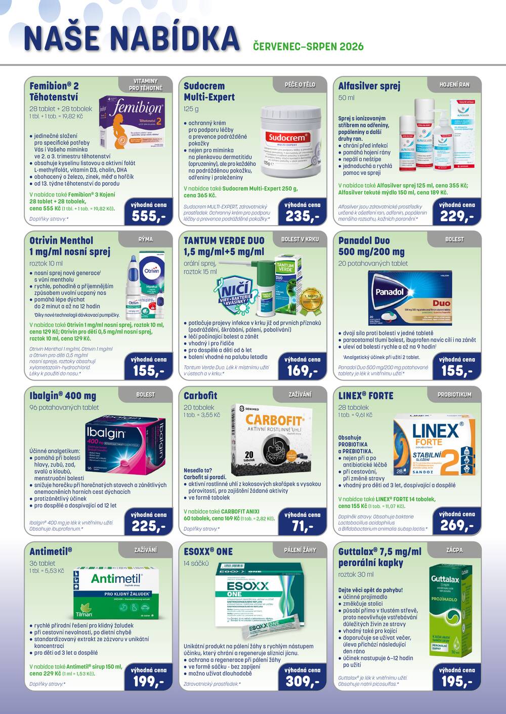 Leták PharmaPoint - Pharma Point od 1.7. do 31.8.2026 - strana 2 Leták PharmaPoint - Pharma Point od 1.7. do 31.8.2026 - strana 2