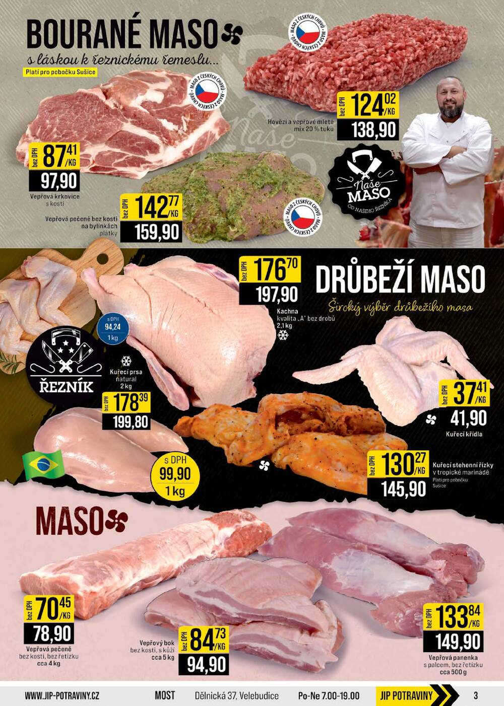 Leták JIP - JIP Cash & Carry České Budějovice, Most, Náchod, Polička, Sušice a Svoboda nad Úpou od 24.6. do 30.6.2026 - strana 3