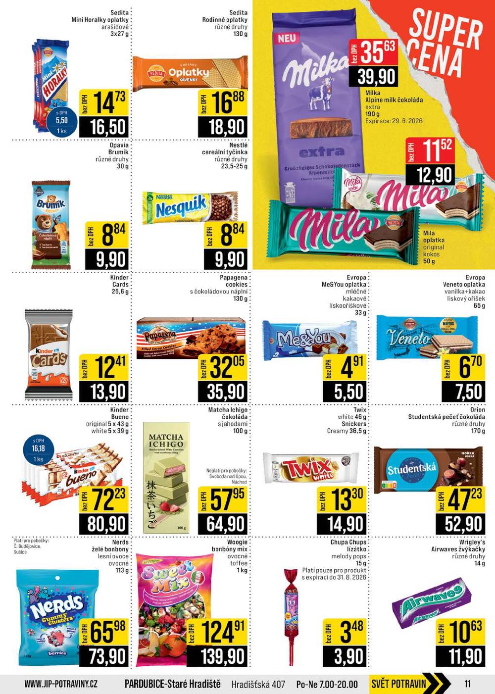 Leták JIP - JIP Cash & Carry České Budějovice, Most, Náchod, Polička, Sušice a Svoboda nad Úpou od 24.6. do 30.6.2026 - strana 11