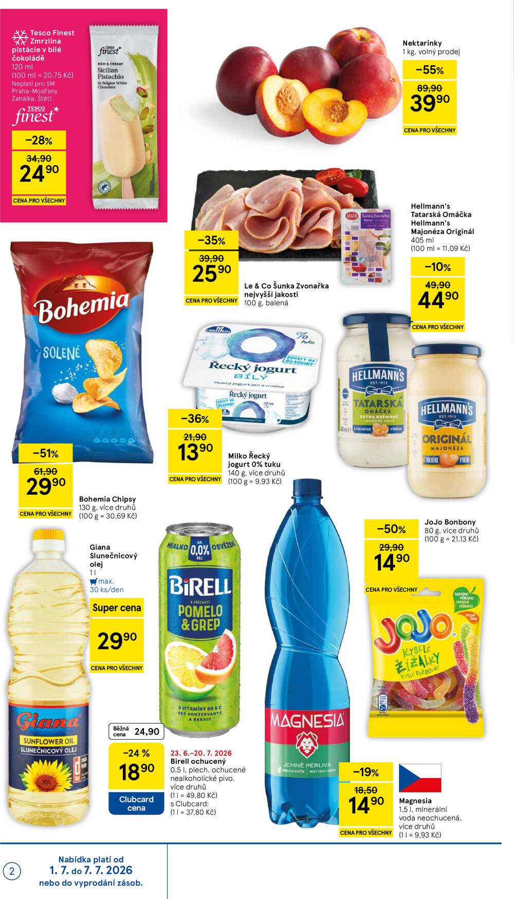Leták Tesco - Tesco supermarkety od 1.7. do 7.7.2026 - strana 2