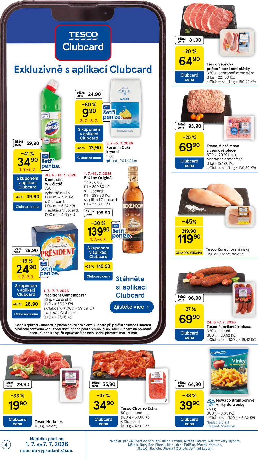 Tesco supermarkety od 1.7. do 7.7.2026