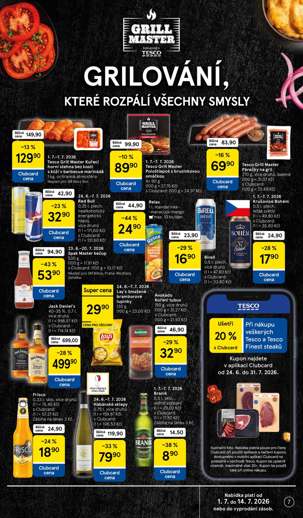 Leták Tesco - Tesco supermarkety od 1.7. do 7.7.2026 - strana 7