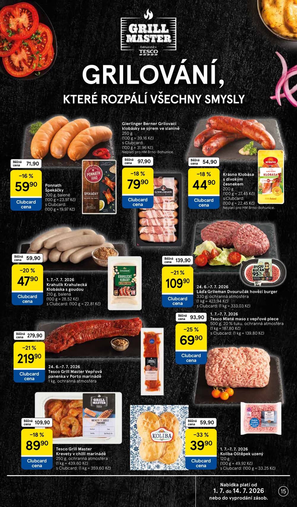 Tesco malé hypermarkety od 1.7. do 7.7.2026