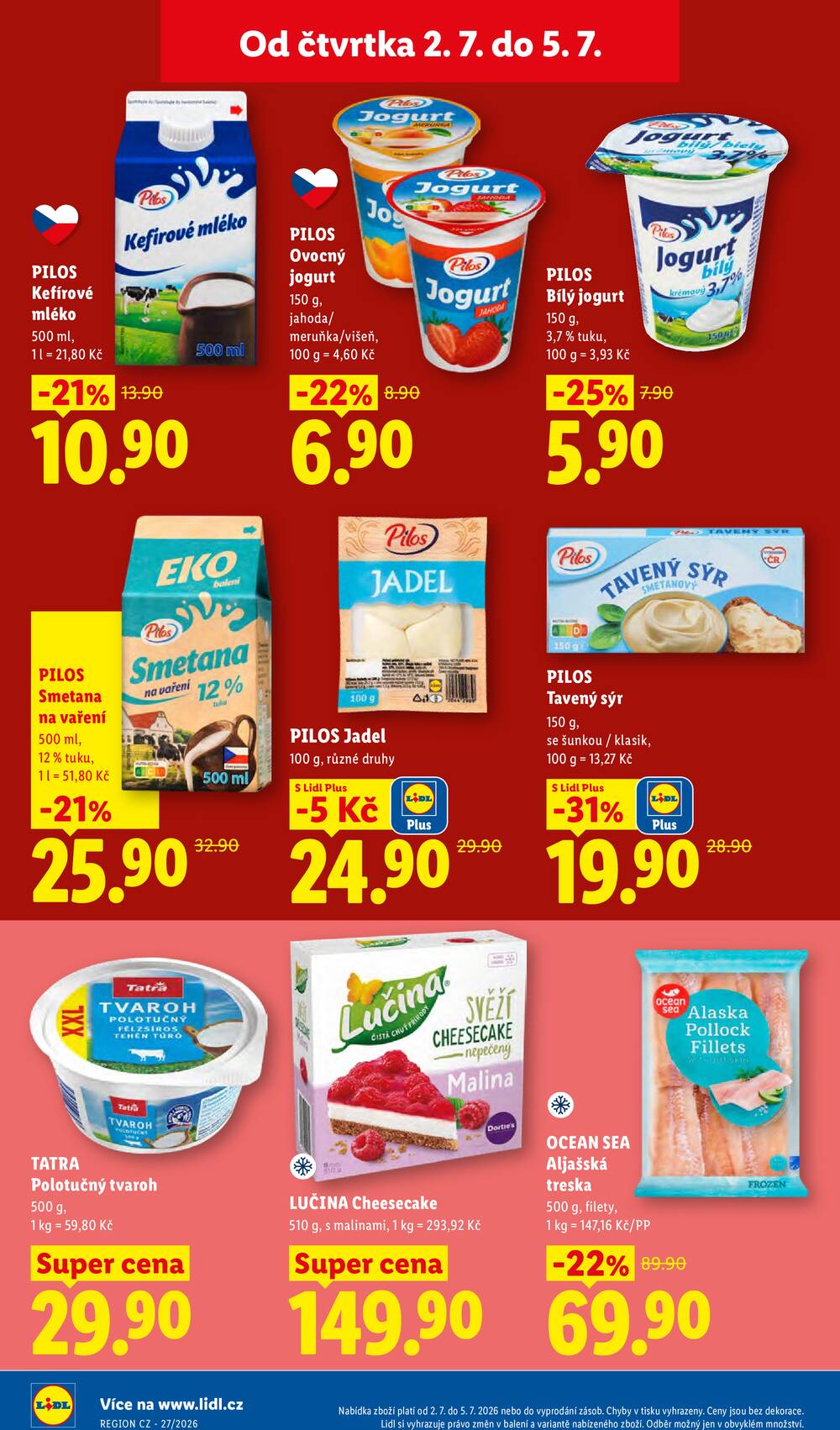 Lidl Čtvrtek od 2.7. do 5.7.2026