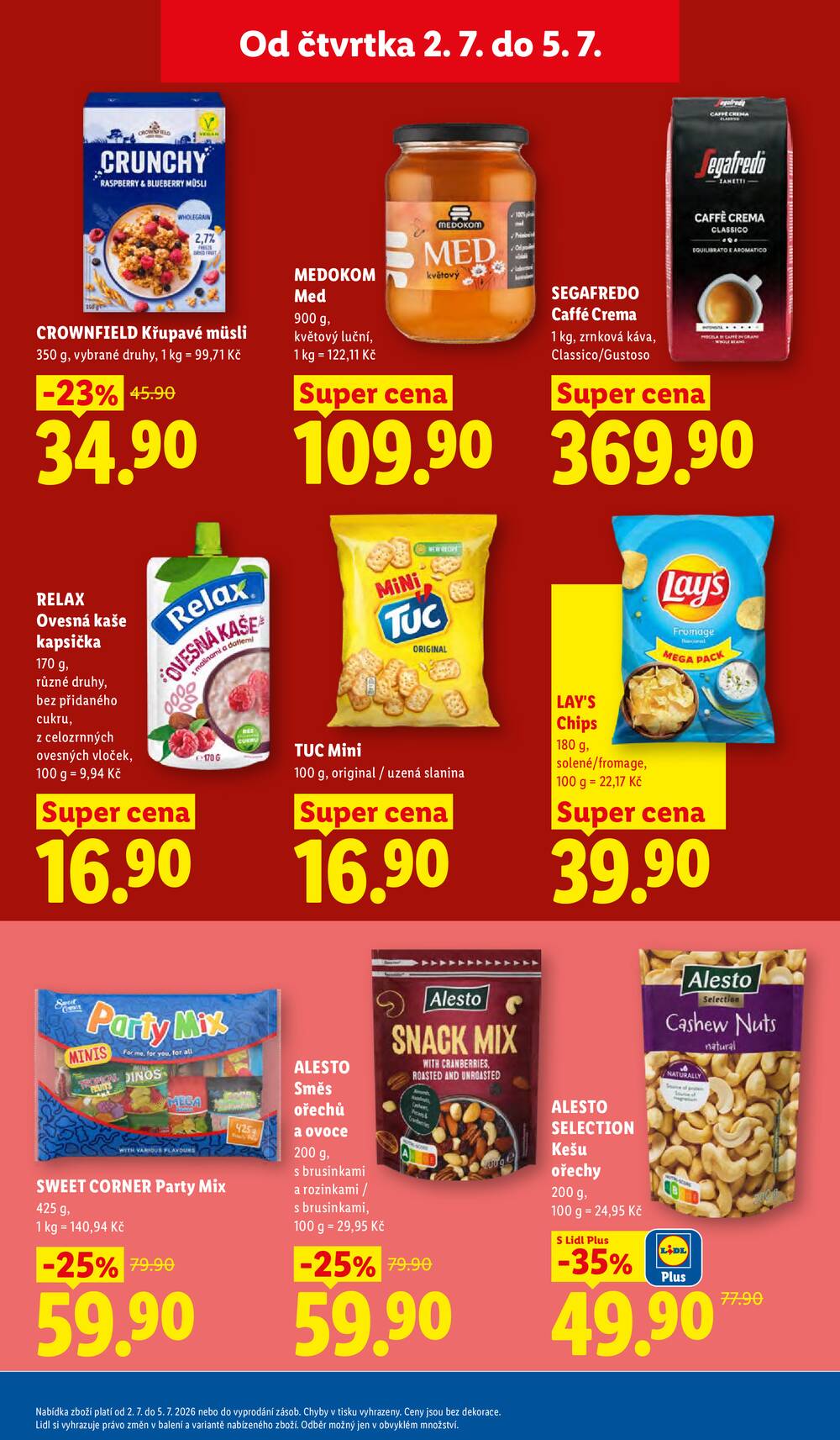 Lidl Čtvrtek od 2.7. do 5.7.2026