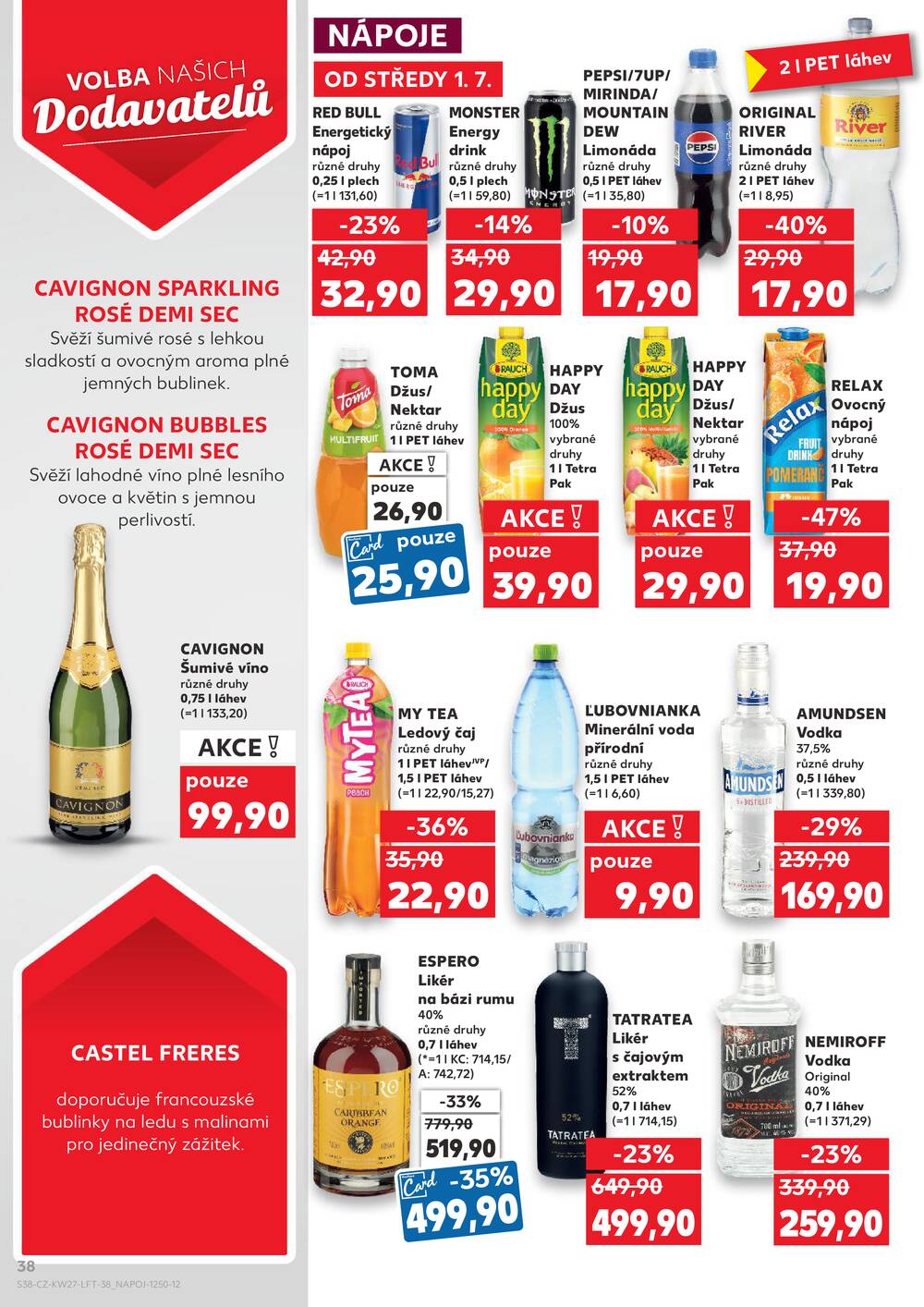 Leták Kaufland - Kaufland 1.7. - 7.7. - Kaufland - Náchod - strana 38