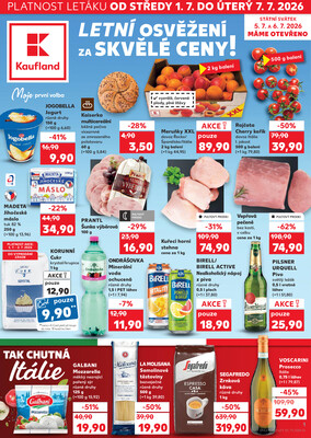 Leták Kaufland 1.7. - 7.7. - Kaufland - Teplice (Čs. Dobrovolců)